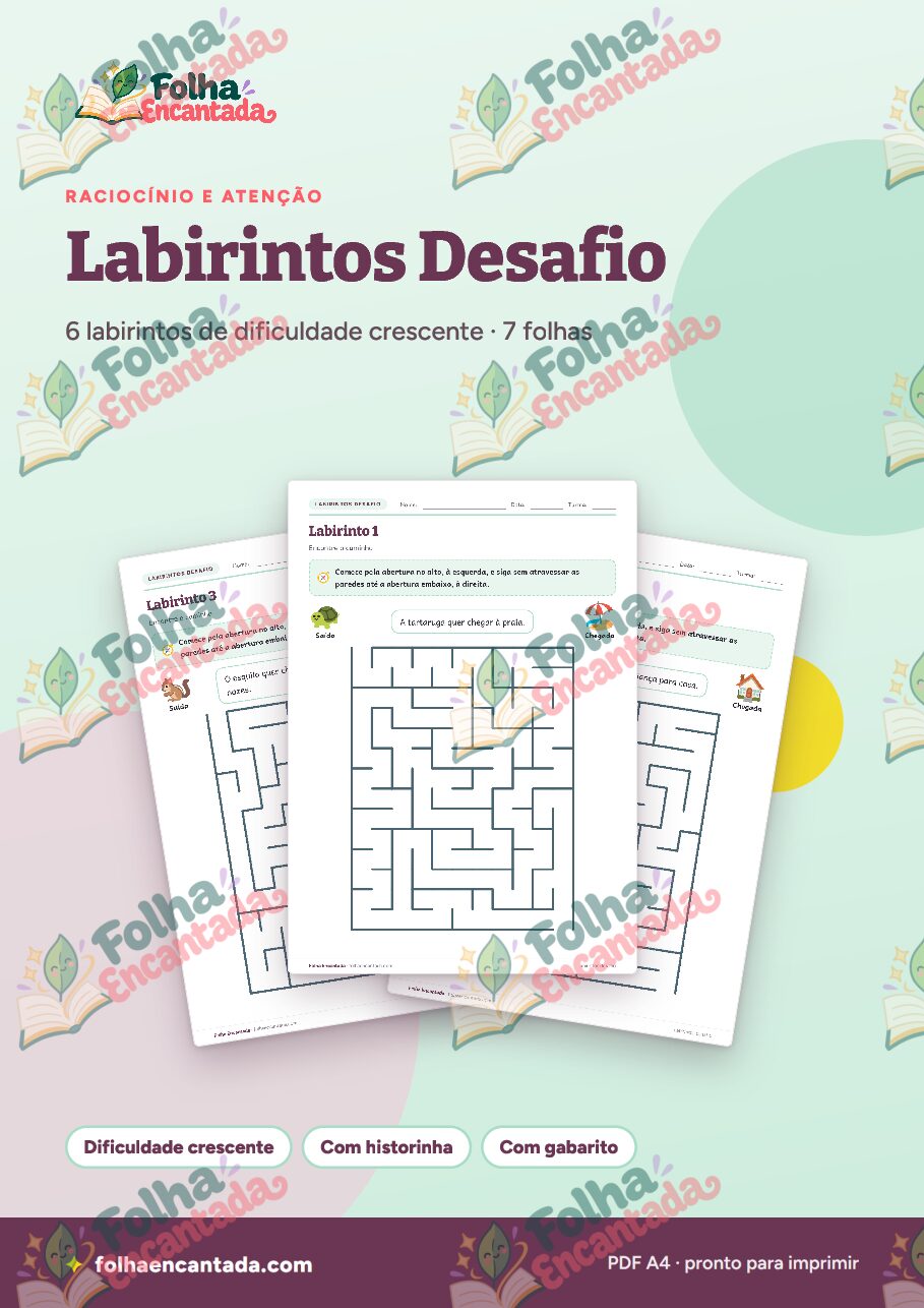 Prévia da página 1 de Labirintos Desafio: Médios e Difíceis