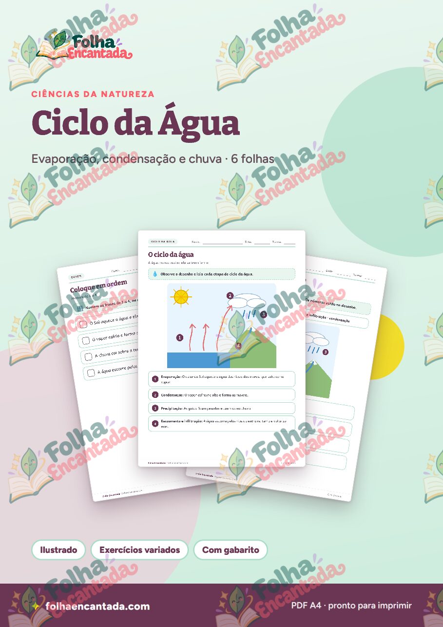Prévia da página 1 de Ciclo da Água em Atividades de Ciências