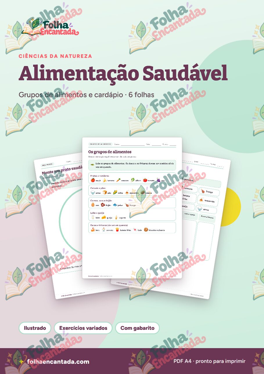 Prévia da página 1 de Alimentação Saudável em Atividades