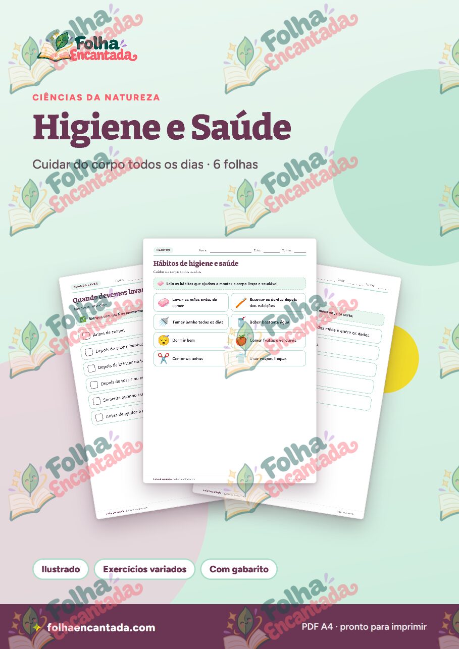 Prévia da página 1 de Higiene e Saúde em Atividades