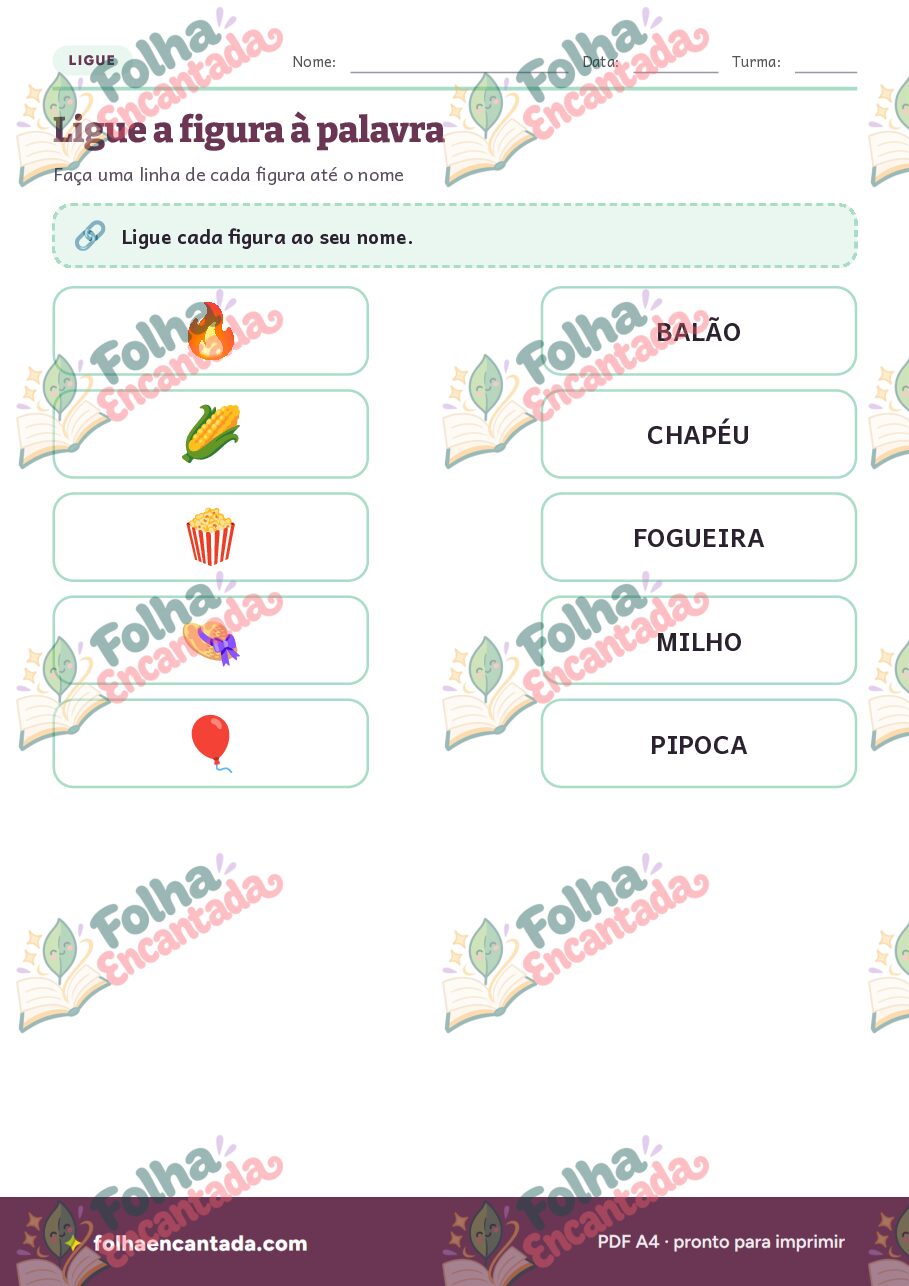 Prévia da página 3 de Festa Junina: Atividades de Vocabulário e Caça-palavras