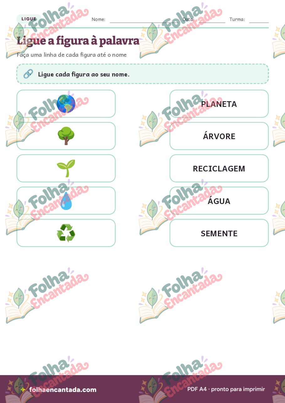 Prévia da página 3 de Meio Ambiente: Atividades de Vocabulário e Compromissos