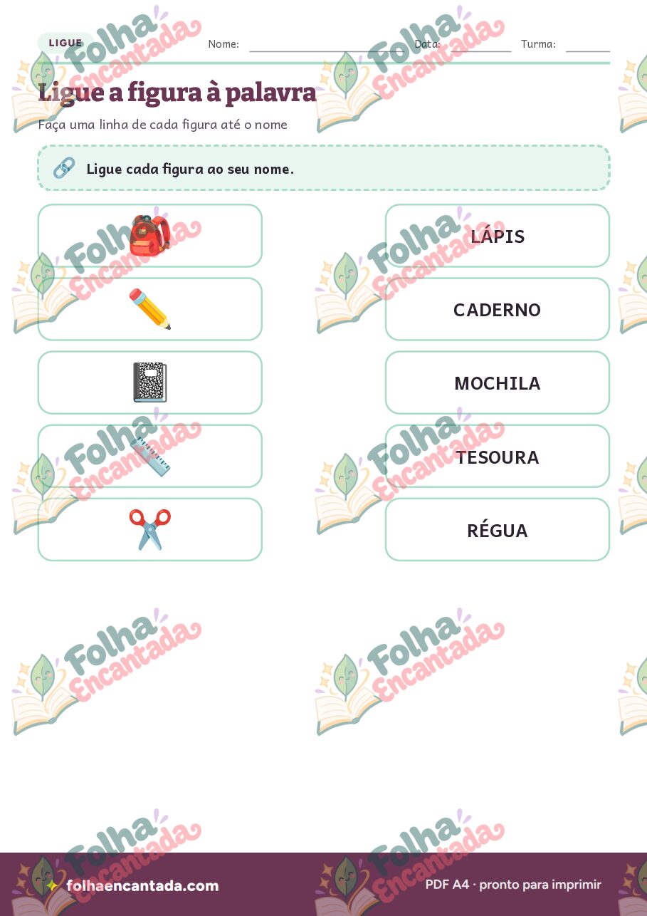 Prévia da página 3 de Volta às Aulas: Atividades de Vocabulário e Tudo Sobre Mim