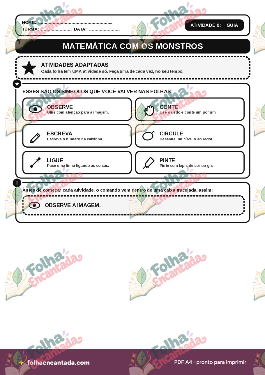 Prévia da página 2 de Matemática com os Monstros: Atividades Adaptadas 2º Ano
