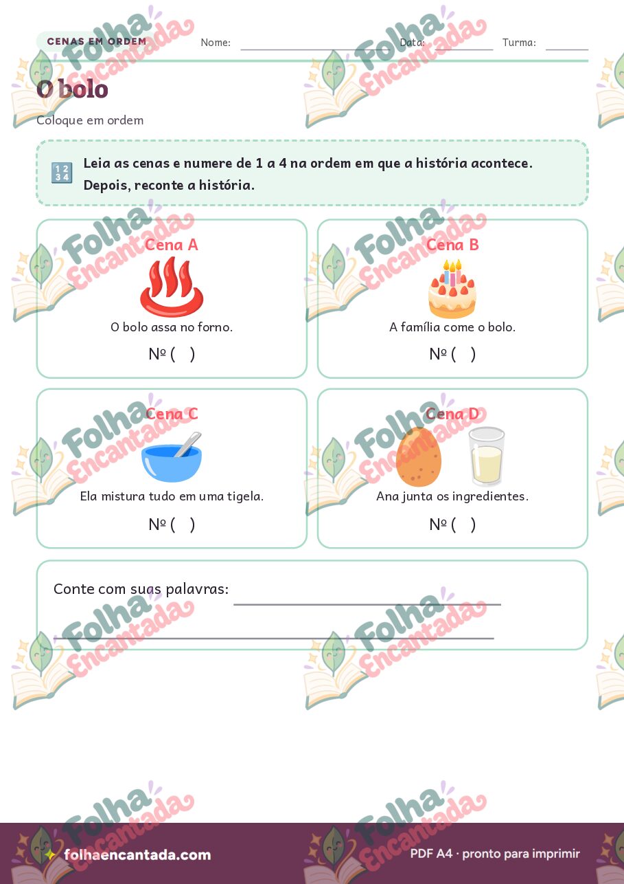 Prévia da página 3 de Cenas em Ordem: Histórias para Reordenar