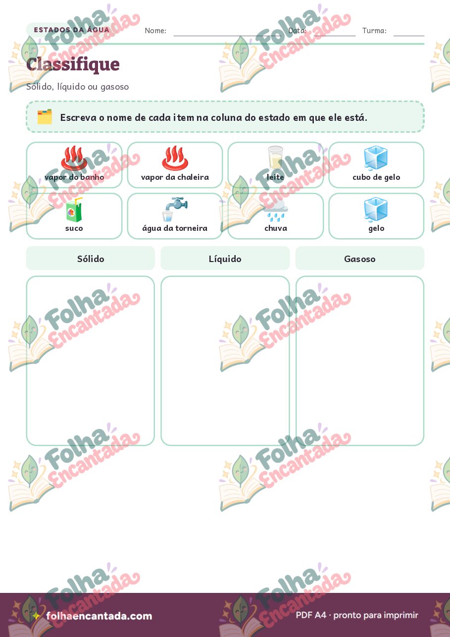 Prévia da página 3 de Estados da Água: Sólido, Líquido e Gasoso