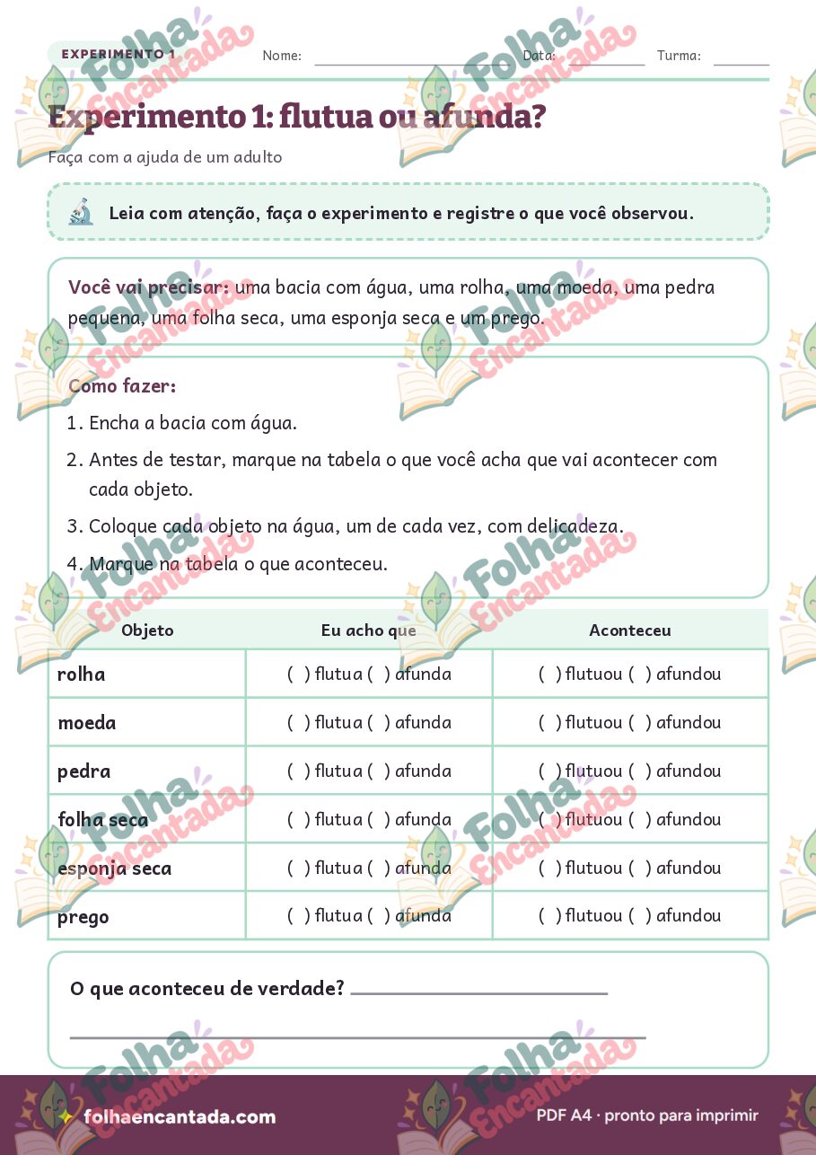 Prévia da página 3 de Ciência Divertida: 6 Experimentos Simples