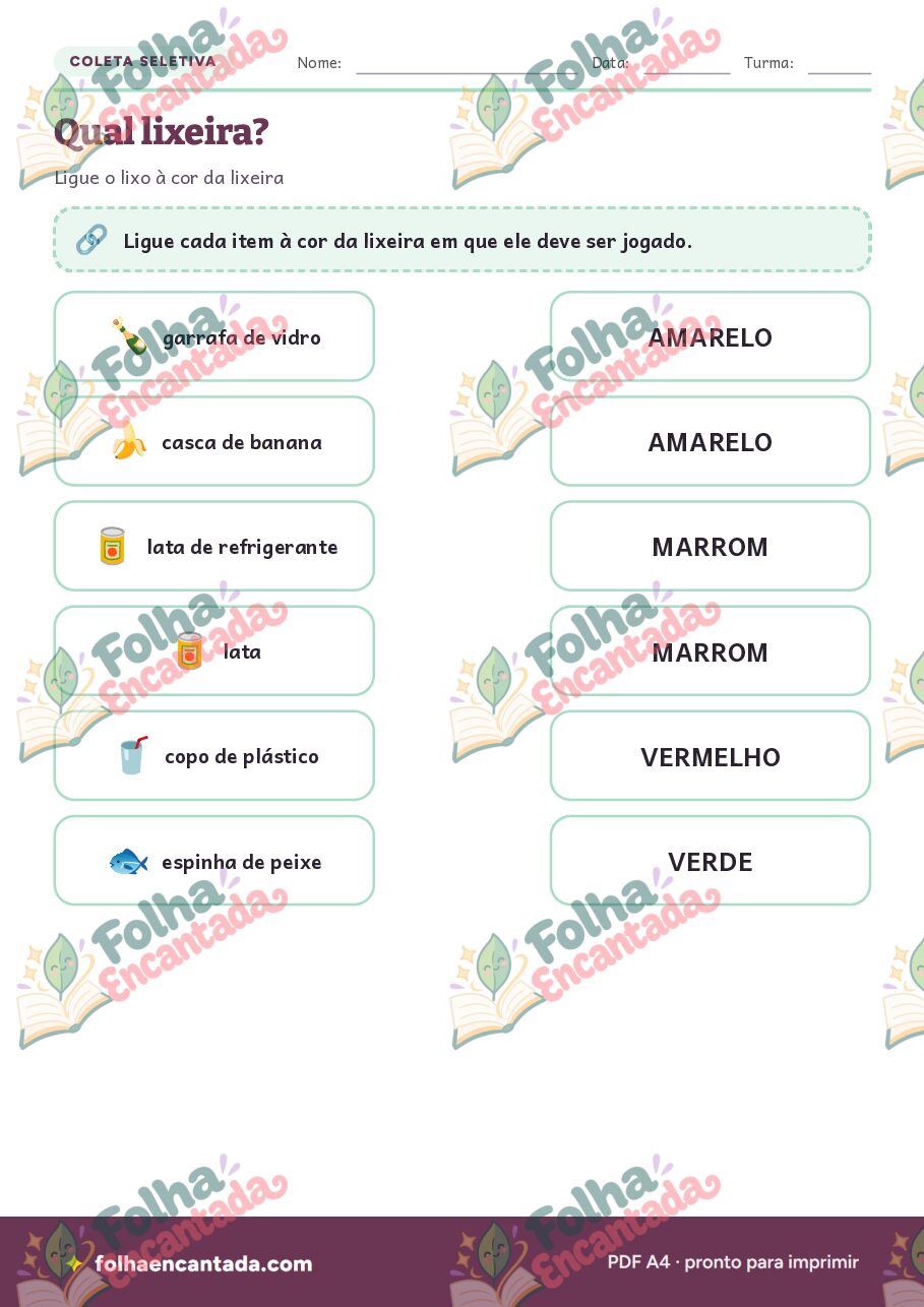 Prévia da página 3 de Coleta Seletiva: Reciclagem em Atividades