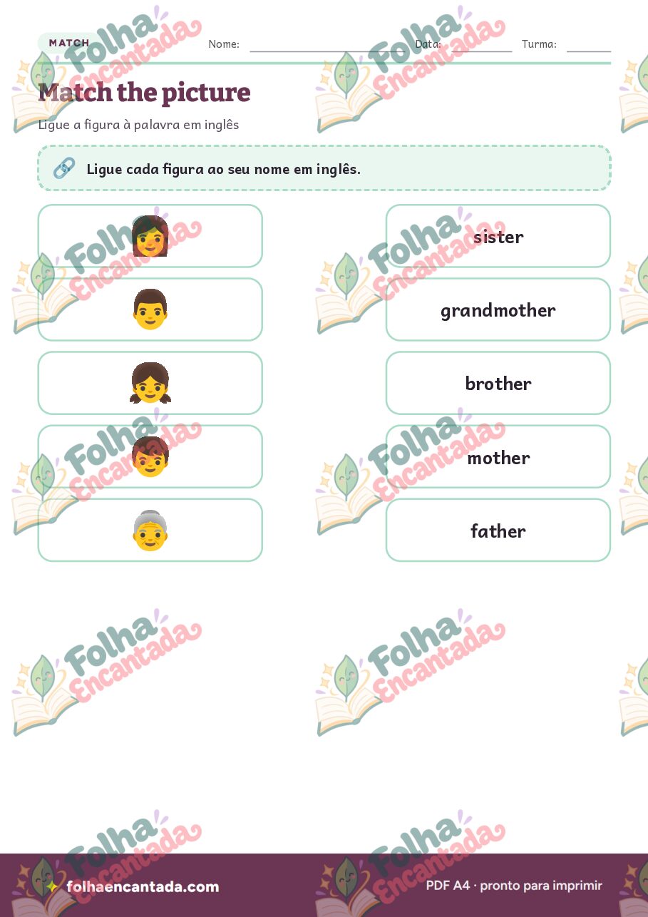 Prévia da página 3 de Inglês para Crianças: Família