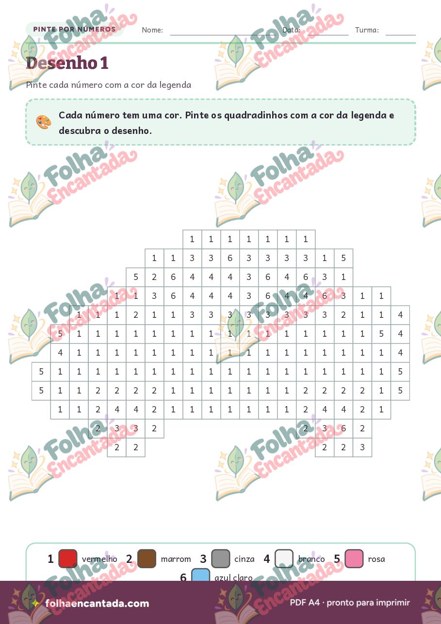 Prévia da página 2 de Pinte por Números: Veículos