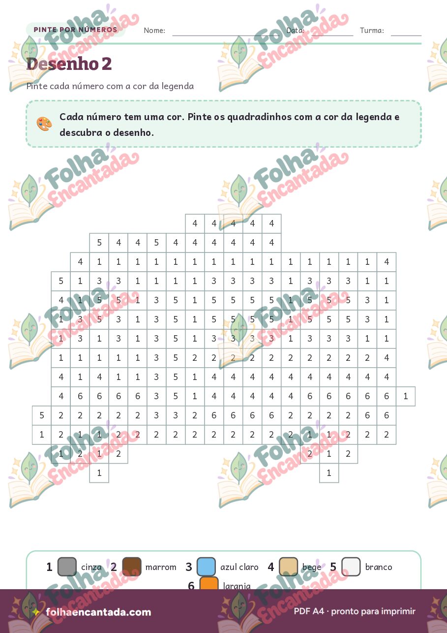 Prévia da página 3 de Pinte por Números: Veículos
