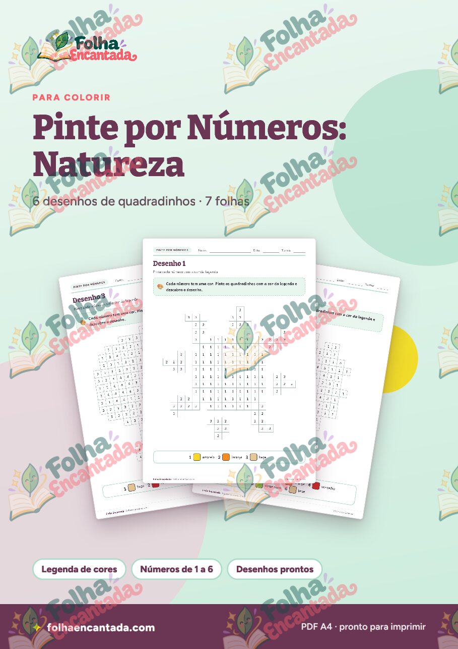Prévia da página 1 de Pinte por Números: Natureza