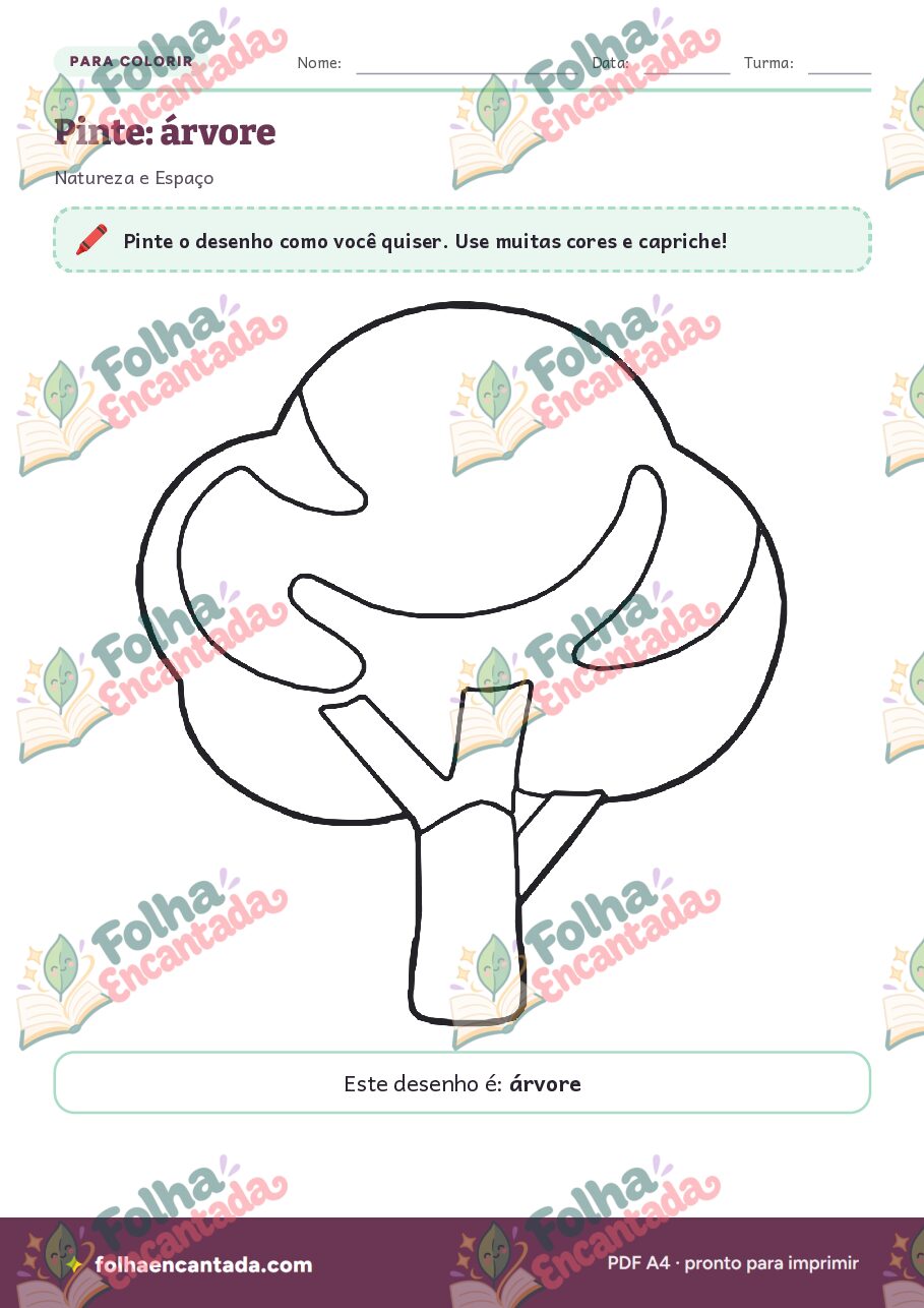 Prévia da página 2 de Desenhos para Colorir: Natureza e Espaço