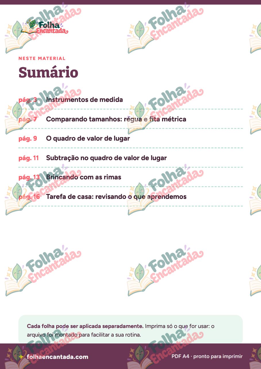 Prévia da página 2 de Combo Matemática e Rimas: Kit Semana da Inclusão 2º Ano