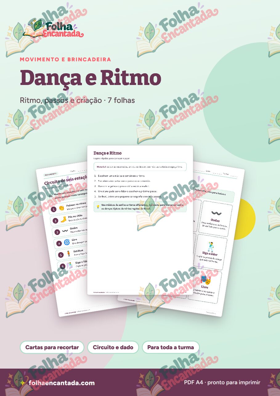 Prévia da página 1 de Dança e Ritmo: Passos e Comandos