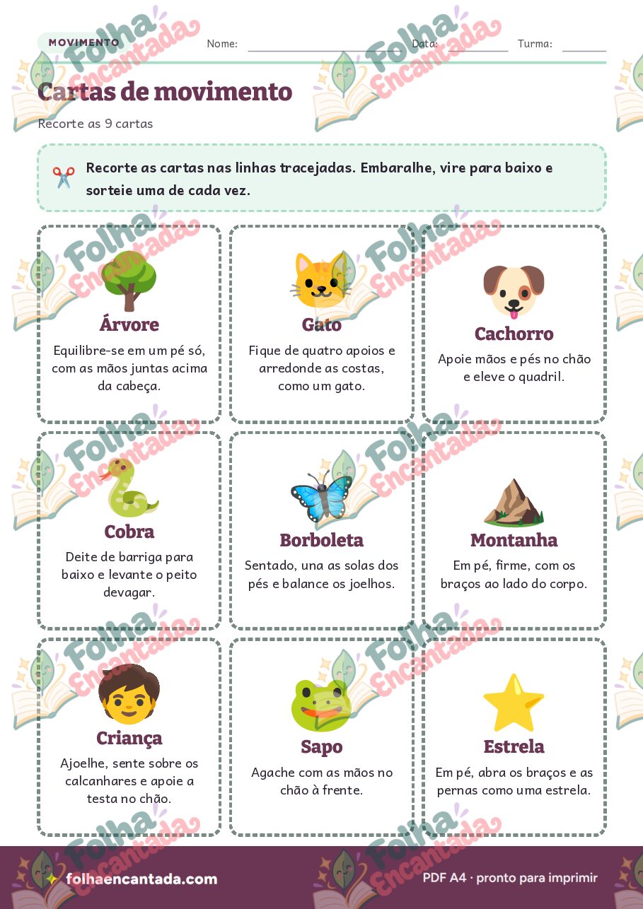 Prévia da página 3 de Yoga Infantil: Posturas com Nomes de Bichos