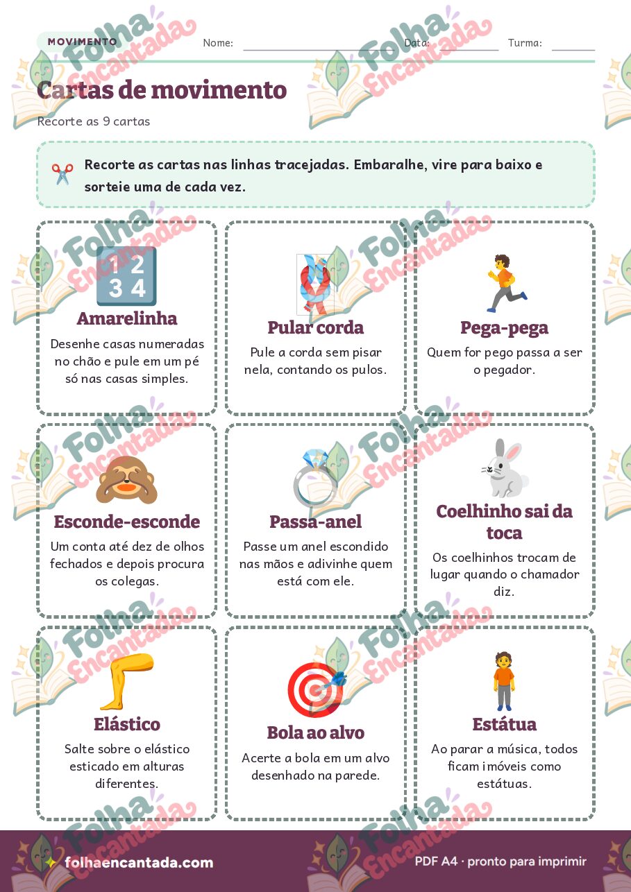 Prévia da página 3 de Brincadeiras Tradicionais: Amarelinha, Corda e Pega-pega