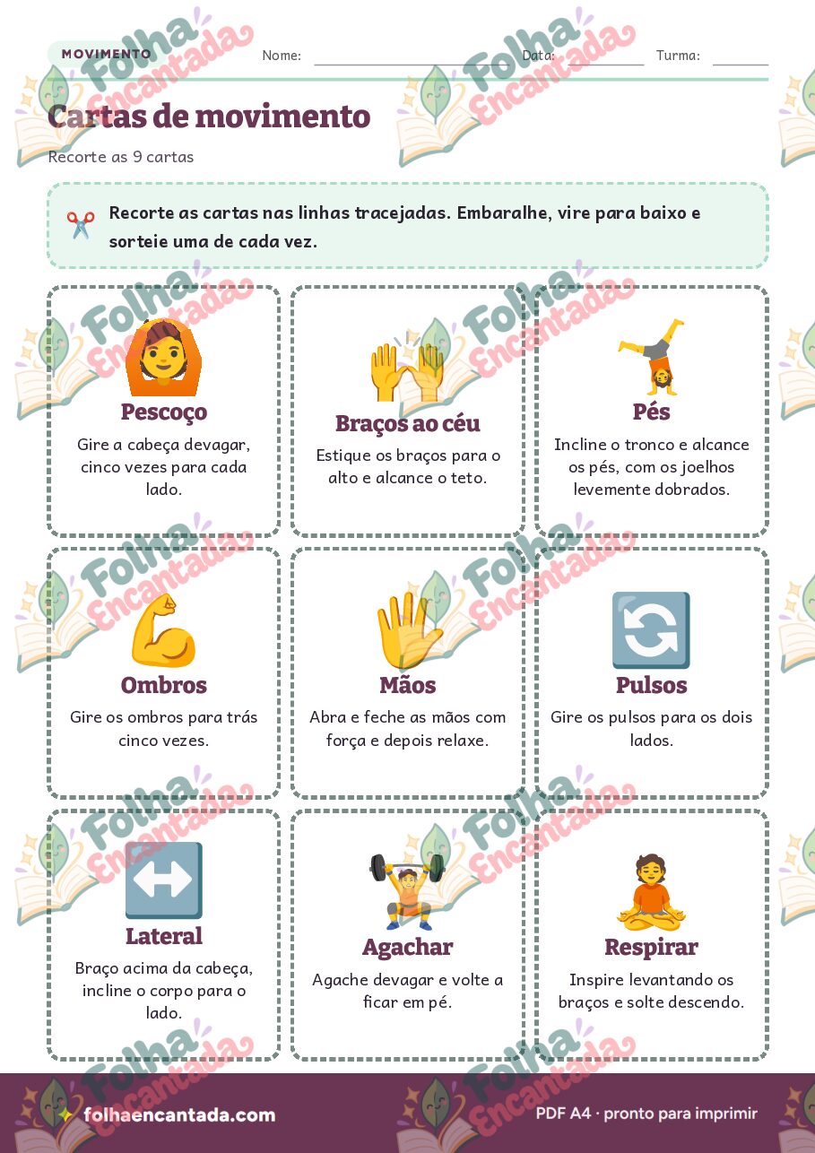 Prévia da página 3 de Alongamento e Aquecimento para Crianças