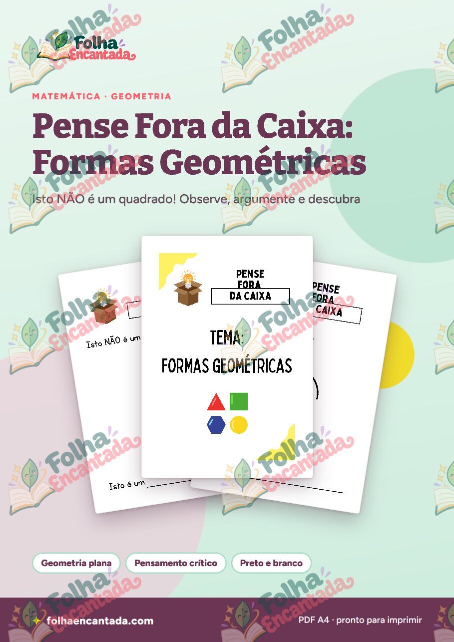 Prévia da página 1 de Pense Fora da Caixa: Formas Geométricas