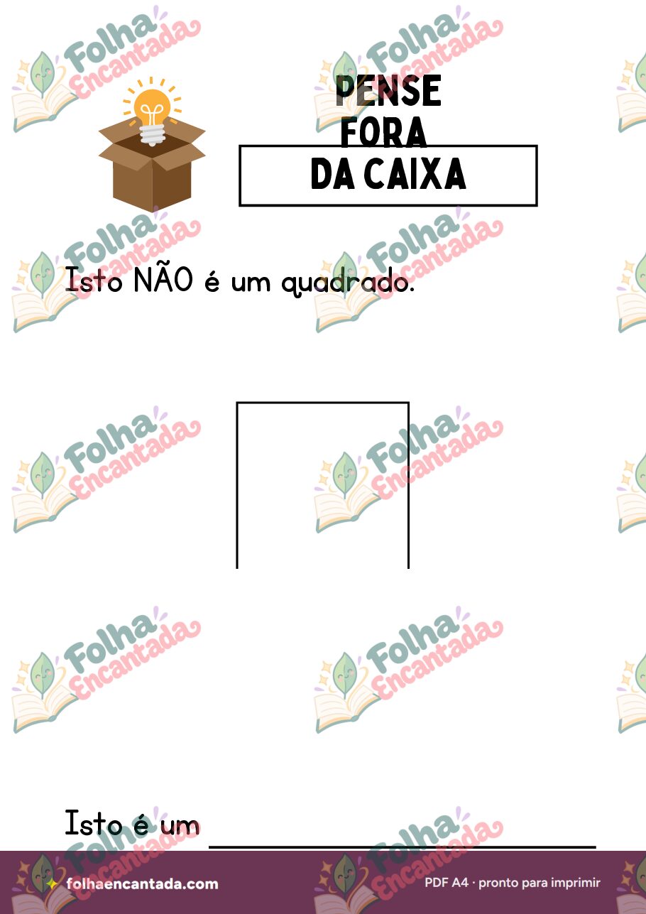 Prévia da página 3 de Pense Fora da Caixa: Formas Geométricas
