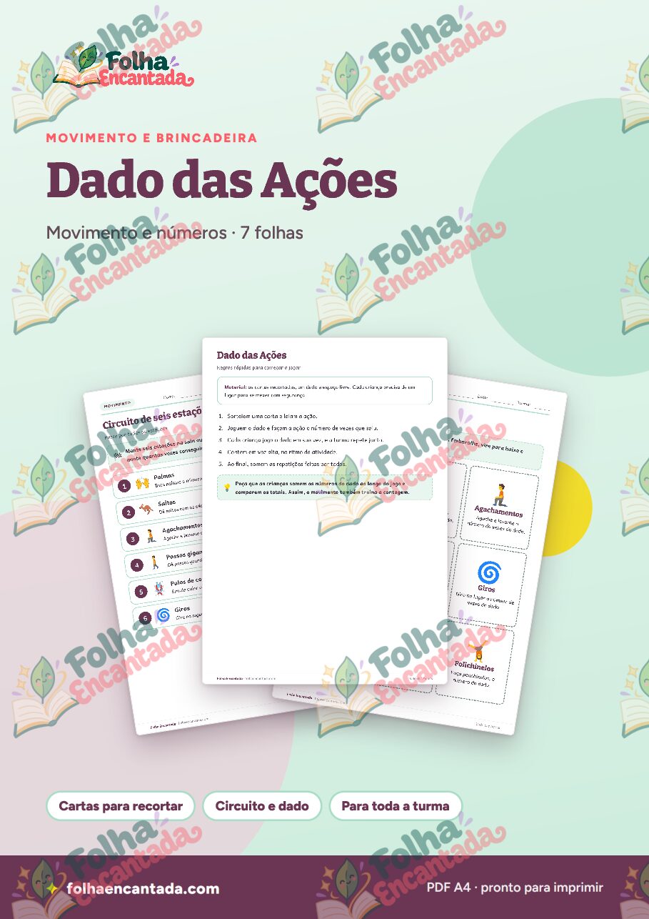 Prévia da página 1 de Dado das Ações: Movimentos e Contagem
