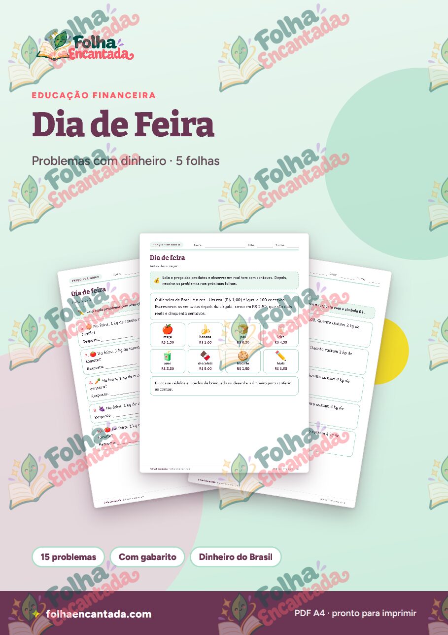 Prévia da página 1 de Dia de Feira: Preço por Quilo