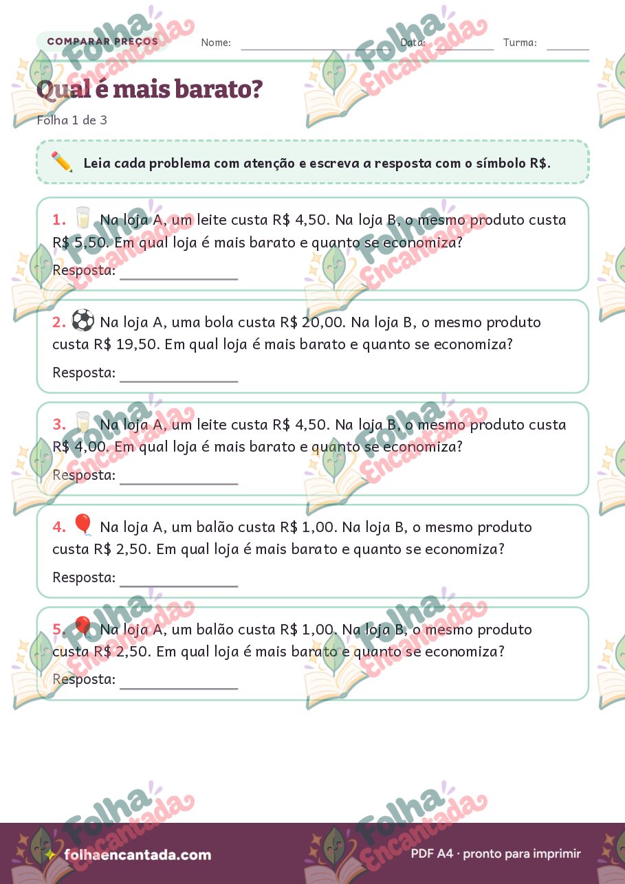 Prévia da página 3 de Comparar Preços: Qual Loja é Mais Barata?