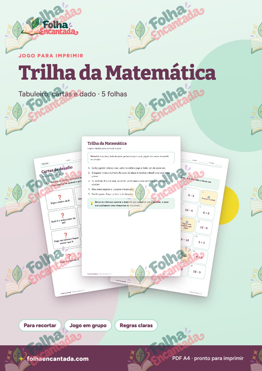 Prévia da página 1 de Trilha da Matemática: Jogo de Tabuleiro