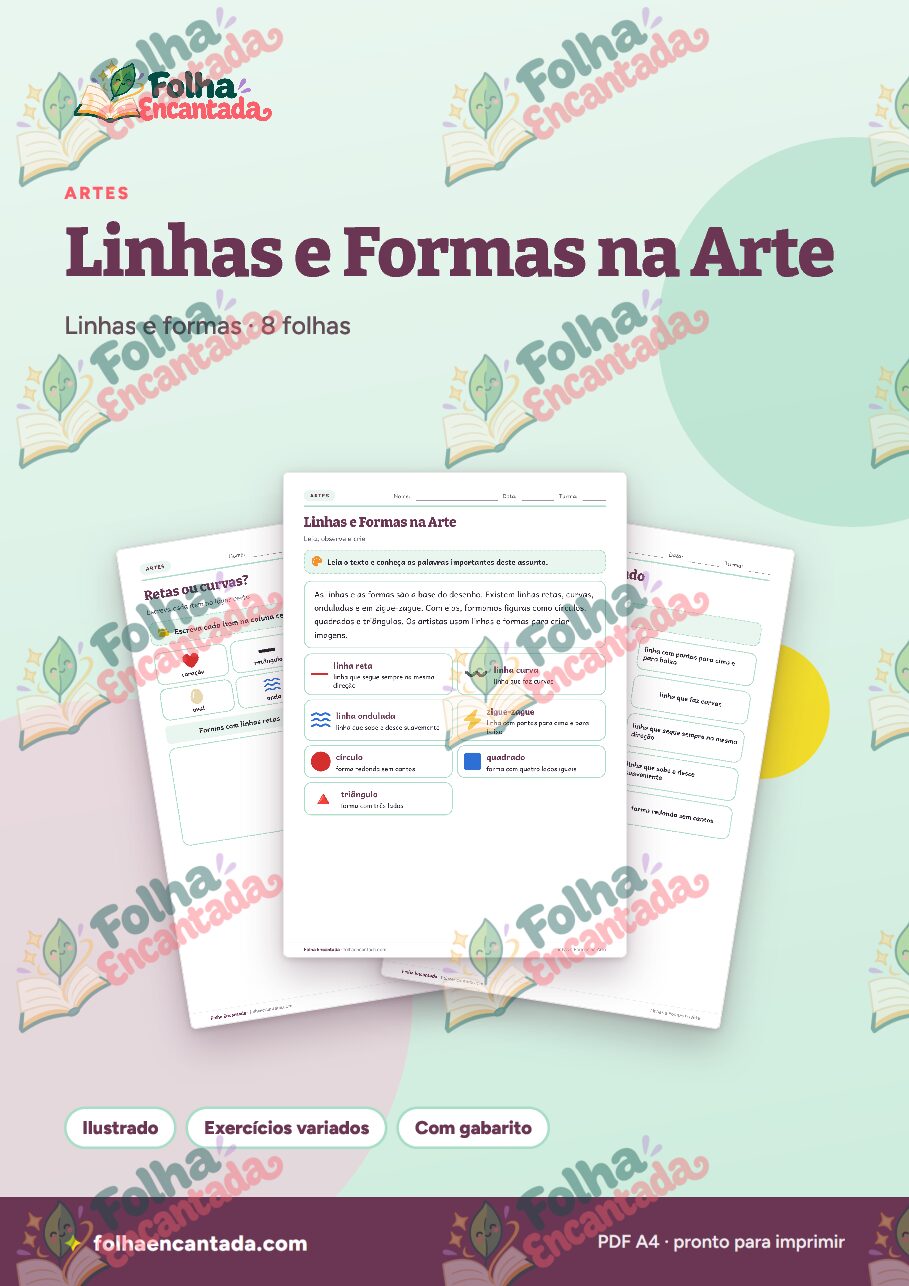 Prévia da página 1 de Linhas e Formas na Arte