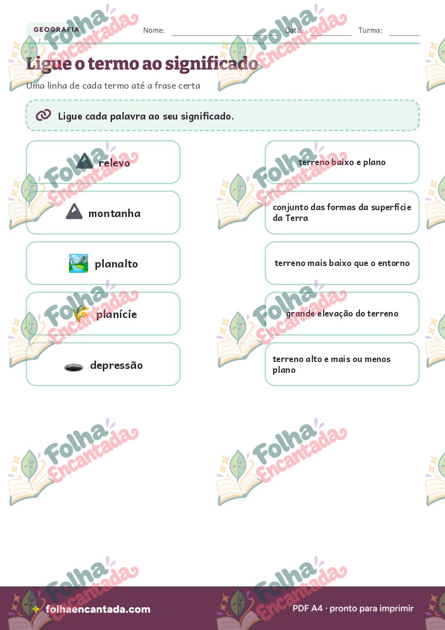 Prévia da página 3 de Relevo: Montanhas, Planaltos e Planícies