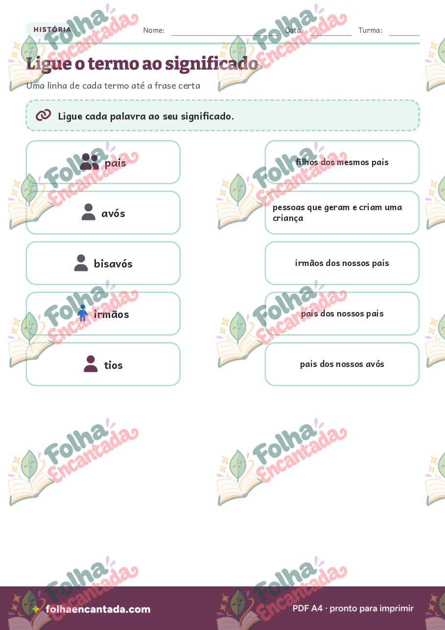 Prévia da página 3 de Árvore Genealógica: Minha Família no Tempo