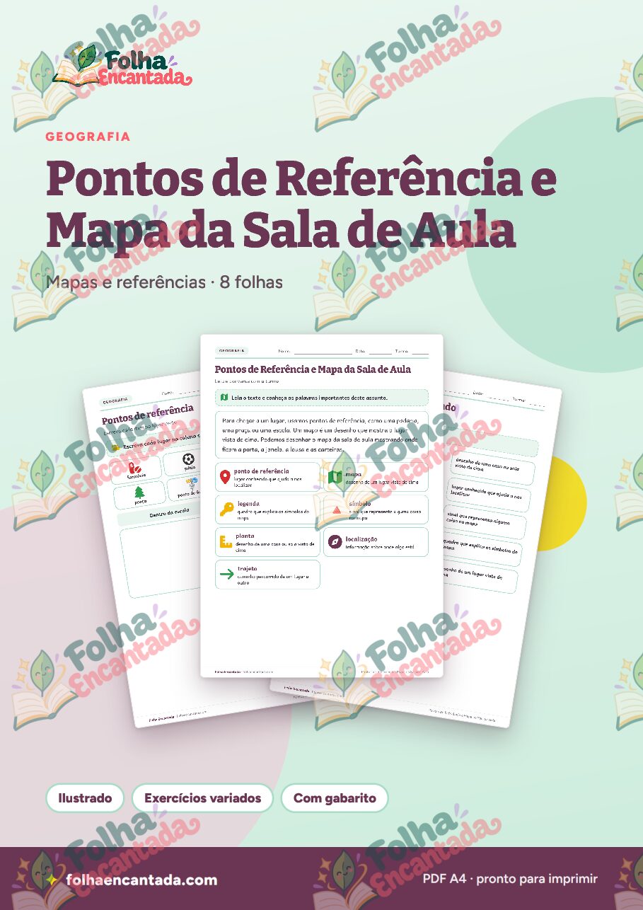 Prévia da página 1 de Pontos de Referência e Mapa da Sala de Aula