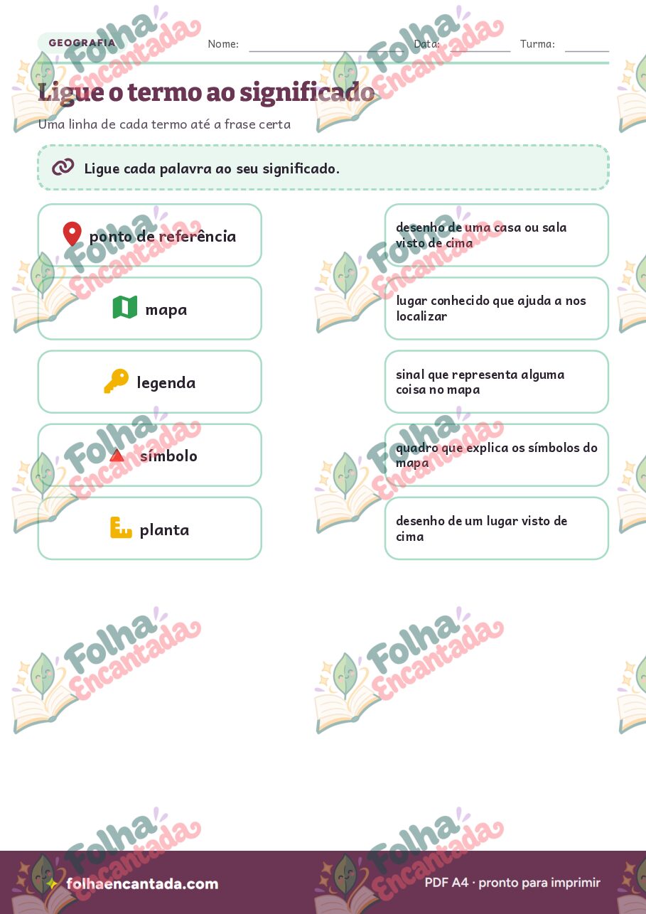 Prévia da página 3 de Pontos de Referência e Mapa da Sala de Aula