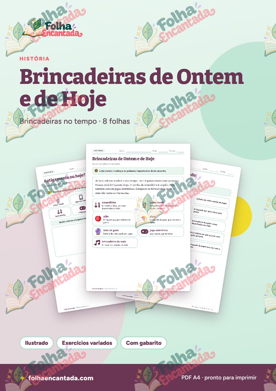 Prévia da página 1 de Brincadeiras de Ontem e de Hoje