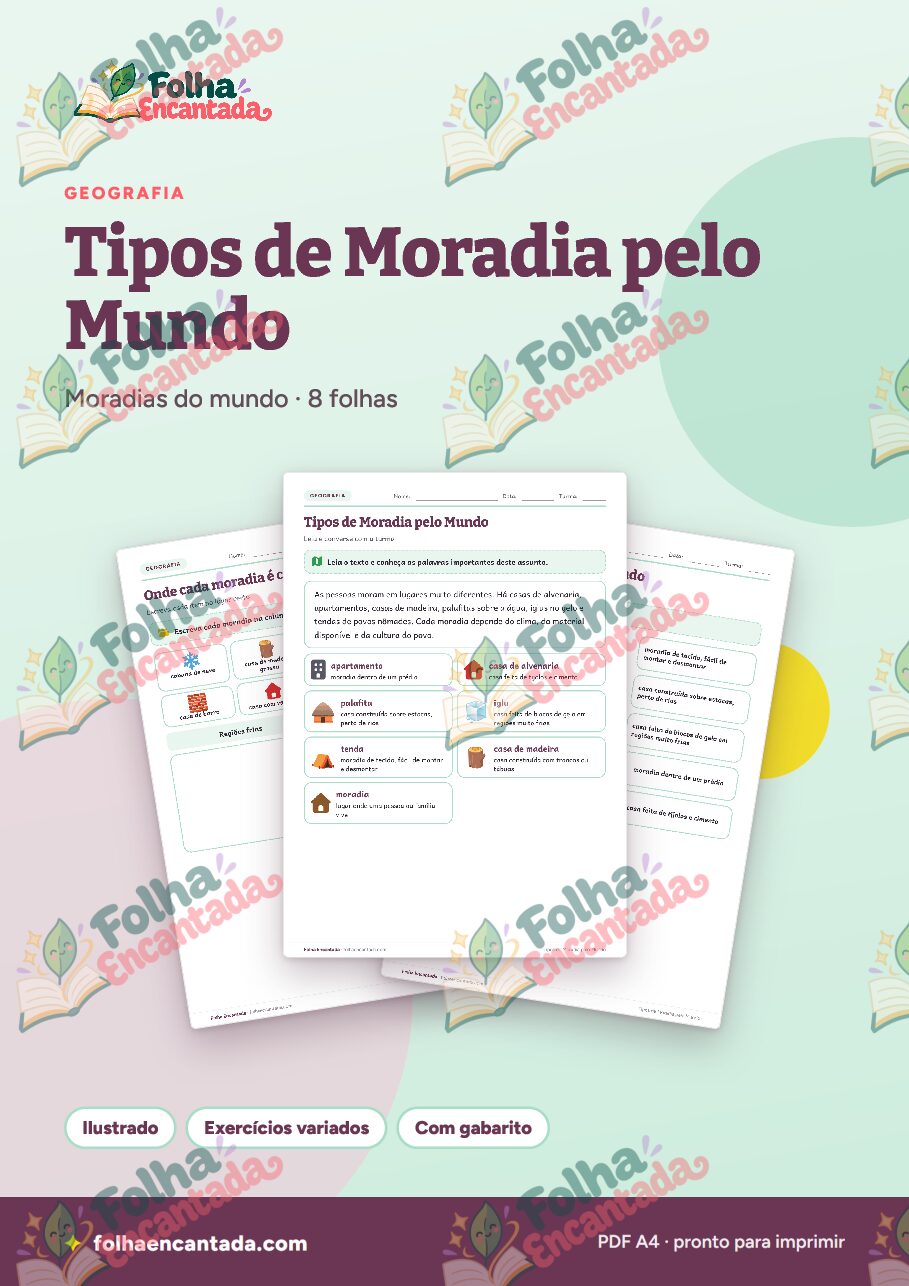Prévia da página 1 de Tipos de Moradia pelo Mundo