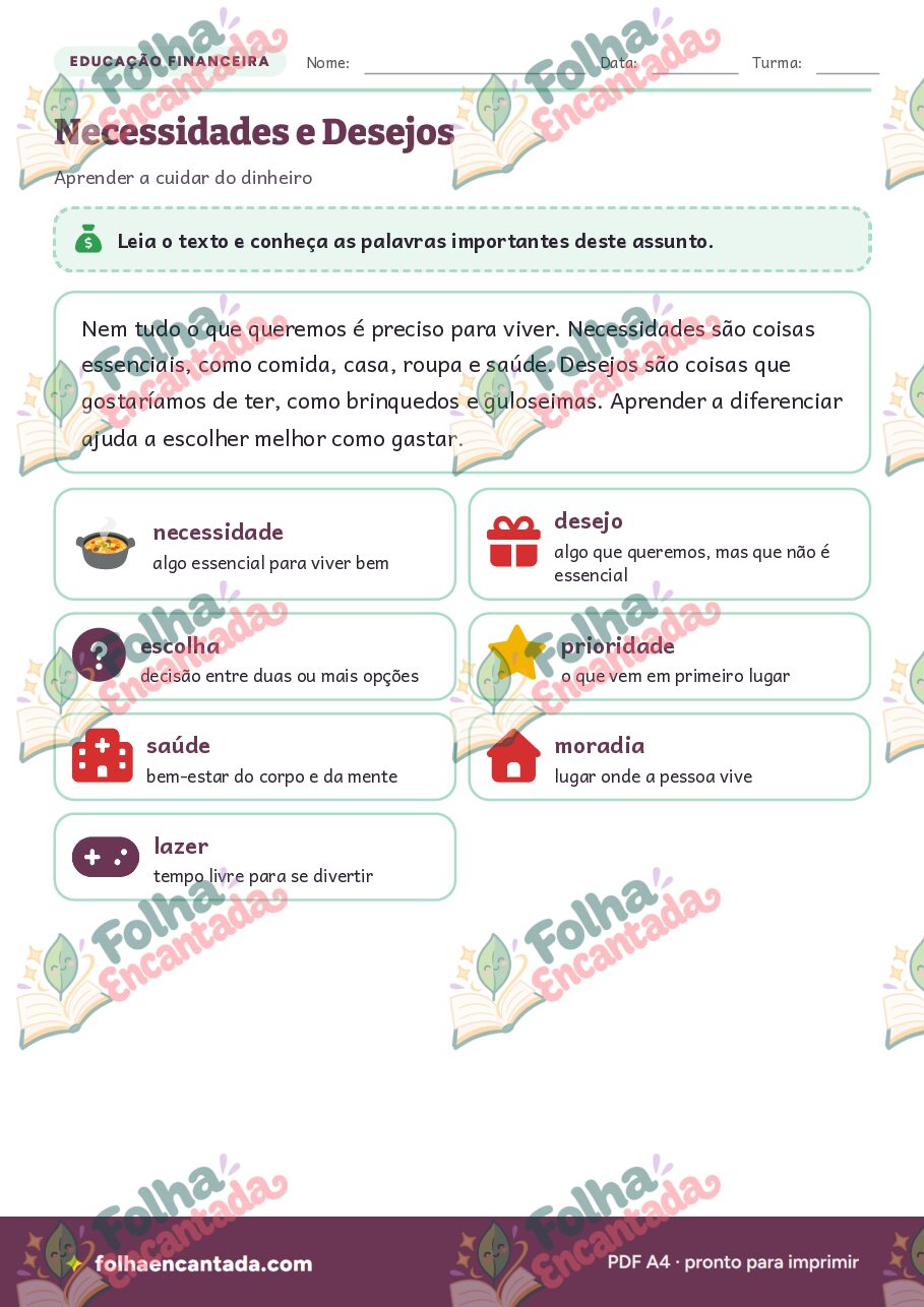 Prévia da página 2 de Necessidades e Desejos