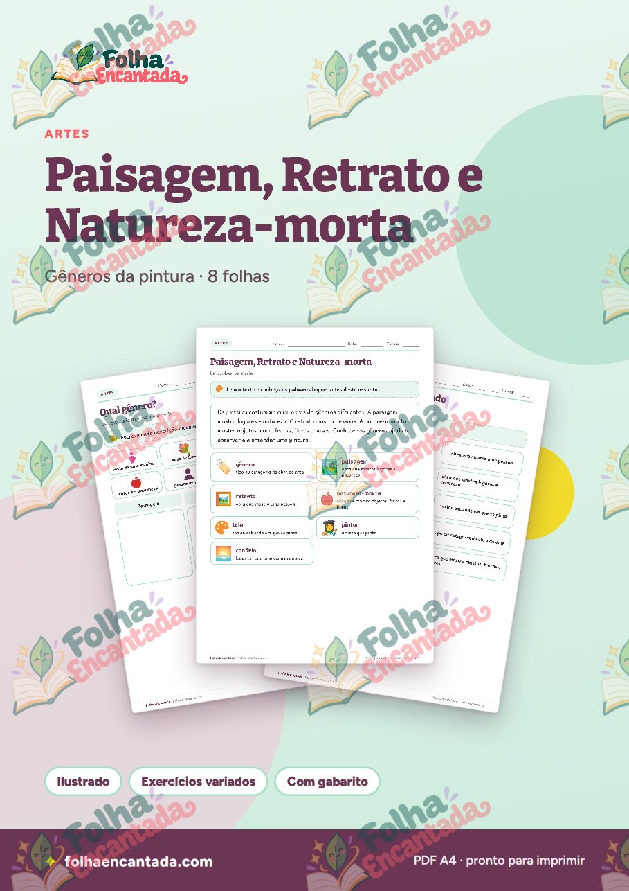 Prévia da página 1 de Paisagem, Retrato e Natureza-morta