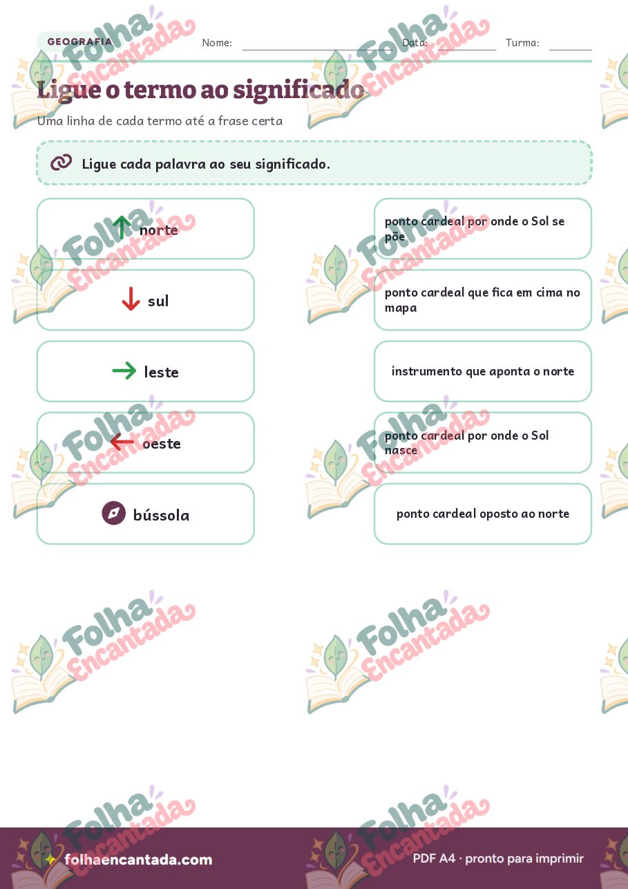 Prévia da página 3 de Pontos Cardeais e Rosa dos Ventos