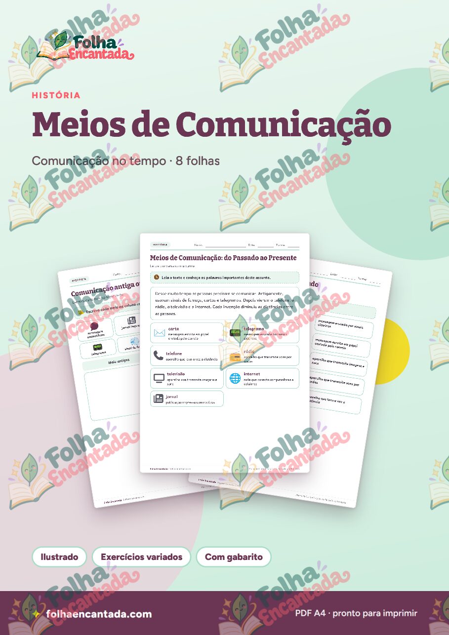 Prévia da página 1 de Meios de Comunicação: do Passado ao Presente