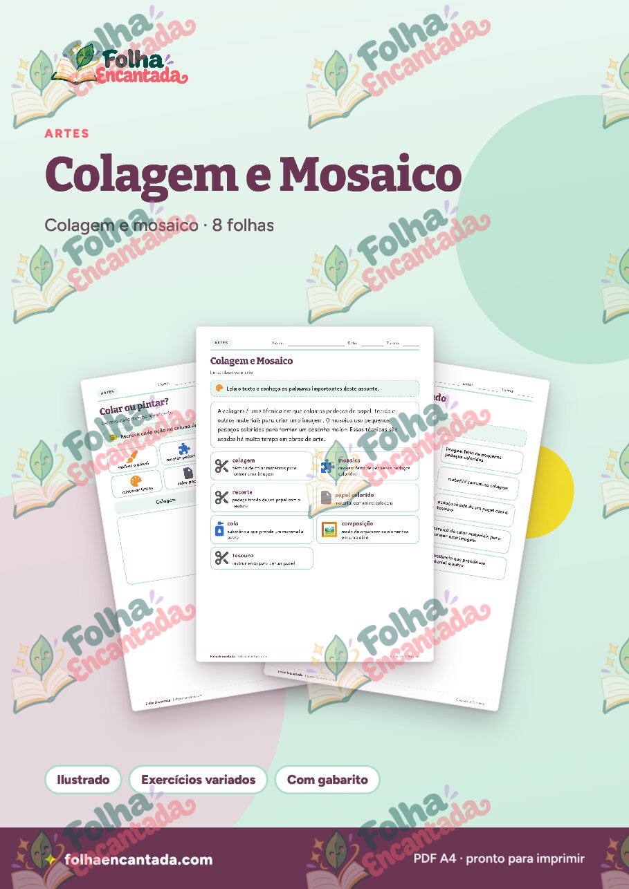 Prévia da página 1 de Colagem e Mosaico