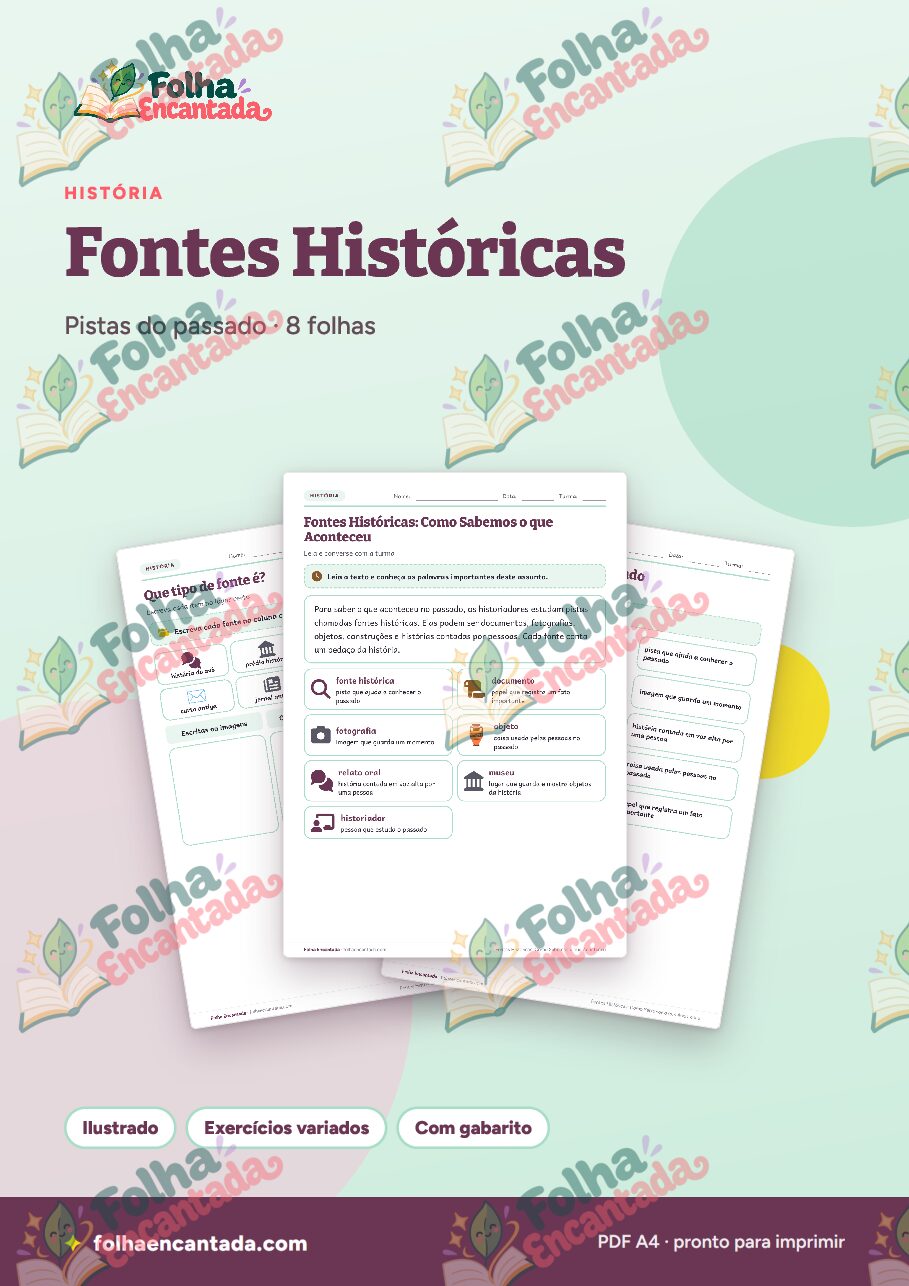 Prévia da página 1 de Fontes Históricas: Como Sabemos o que Aconteceu