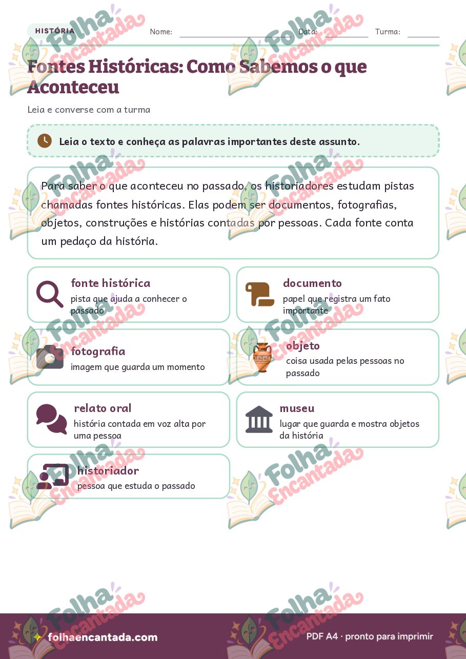 Prévia da página 2 de Fontes Históricas: Como Sabemos o que Aconteceu
