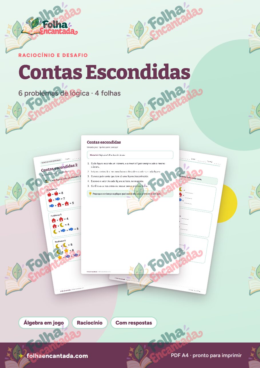 Prévia da página 1 de Contas Escondidas: Figuras que Valem Números