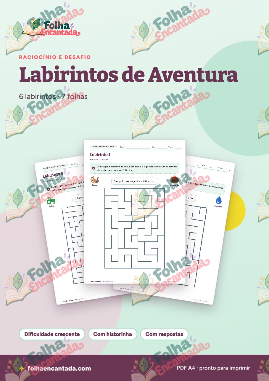 Prévia da página 1 de Labirintos de Aventura: Do Fácil ao Difícil