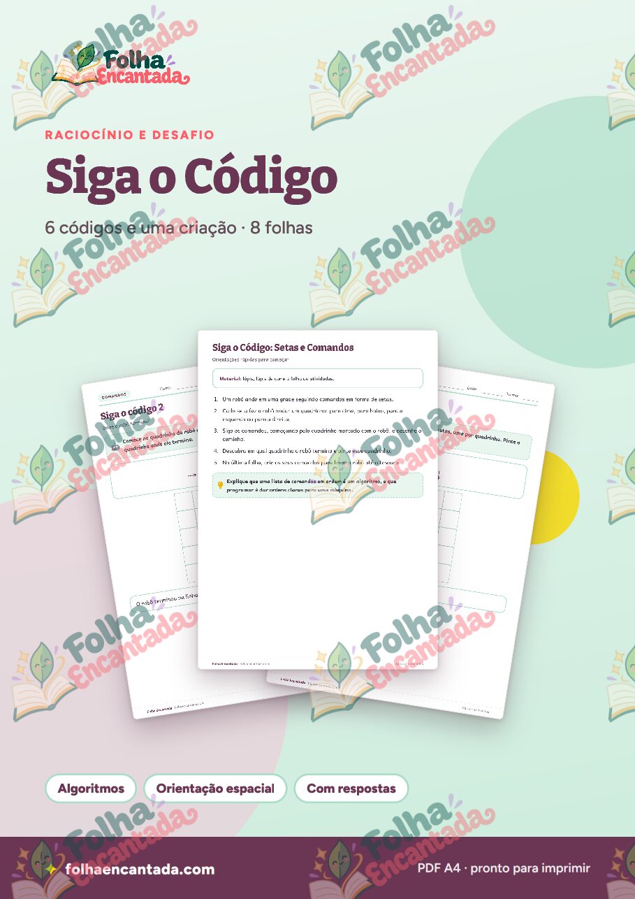 Prévia da página 1 de Siga o Código: Setas e Pensamento Computacional