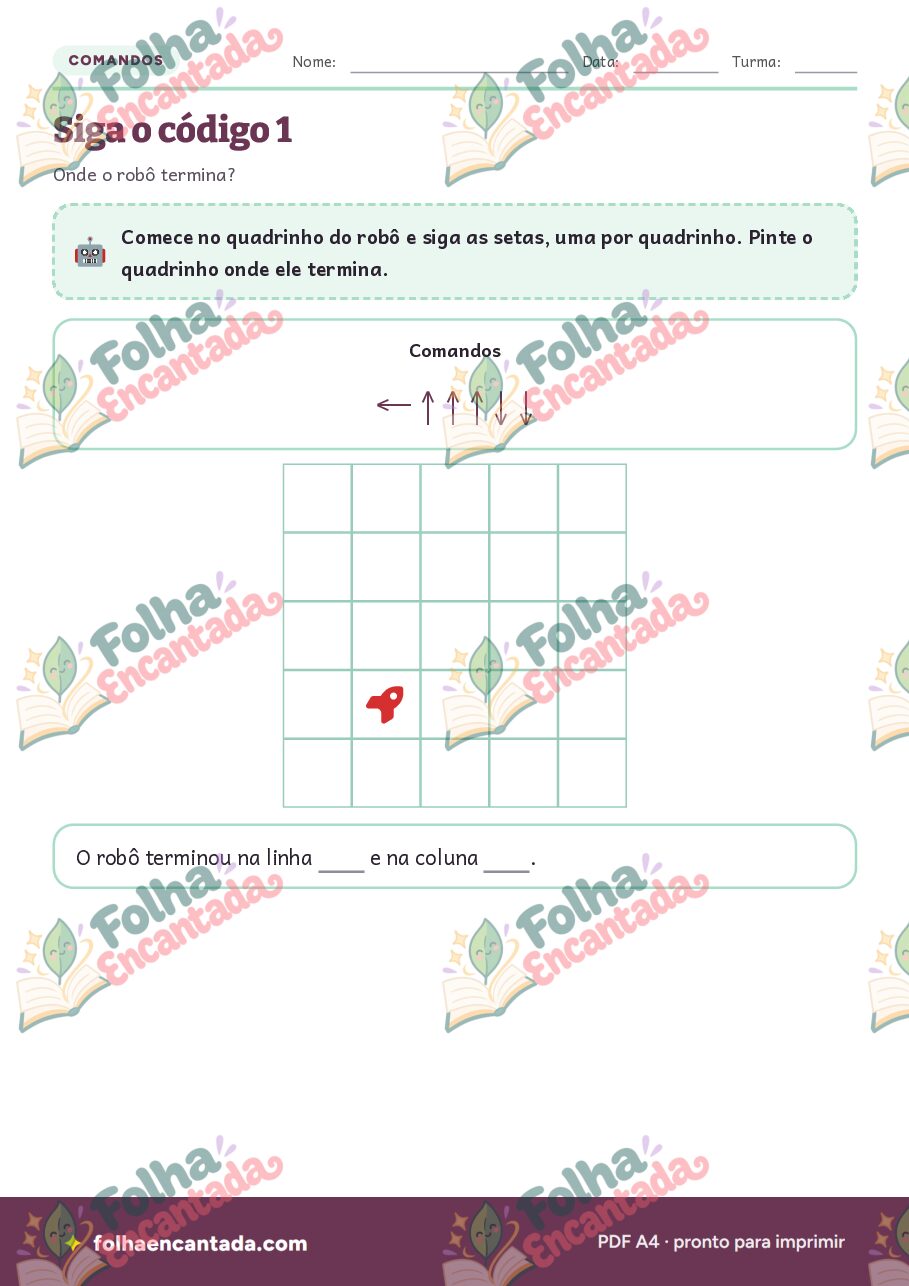 Prévia da página 3 de Siga o Código: Setas e Pensamento Computacional