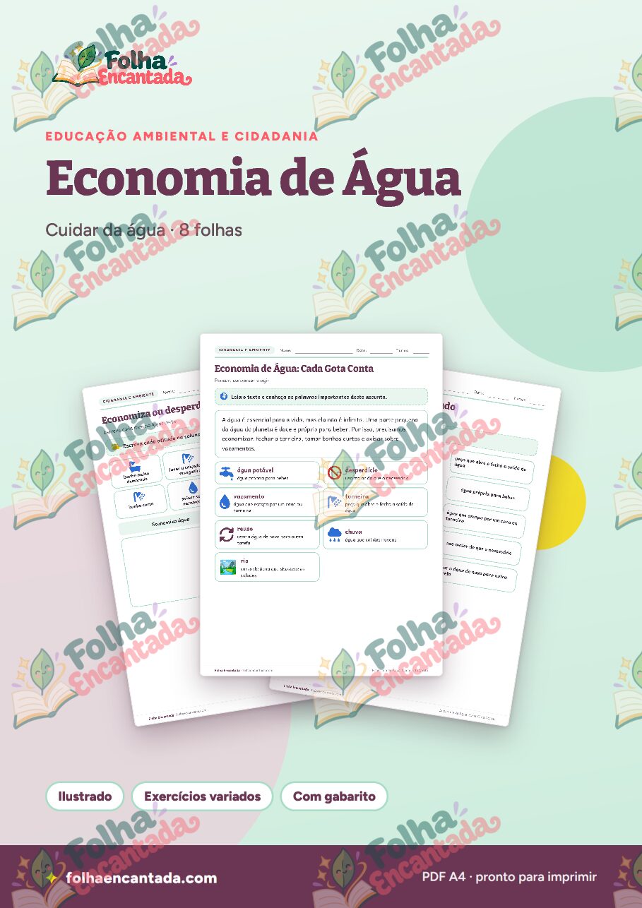 Prévia da página 1 de Economia de Água: Cada Gota Conta
