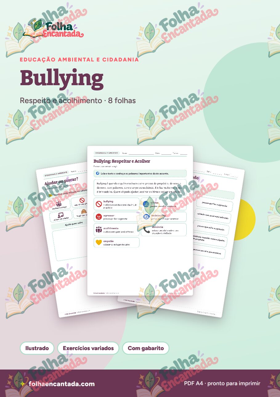 Prévia da página 1 de Bullying: Respeitar e Acolher