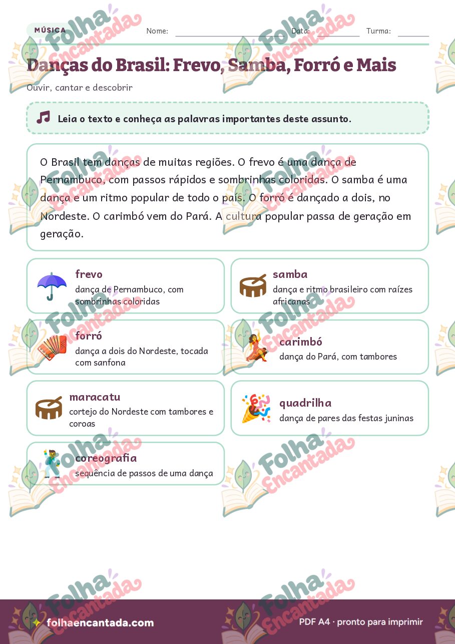 Prévia da página 2 de Danças do Brasil: Frevo, Samba, Forró e Mais