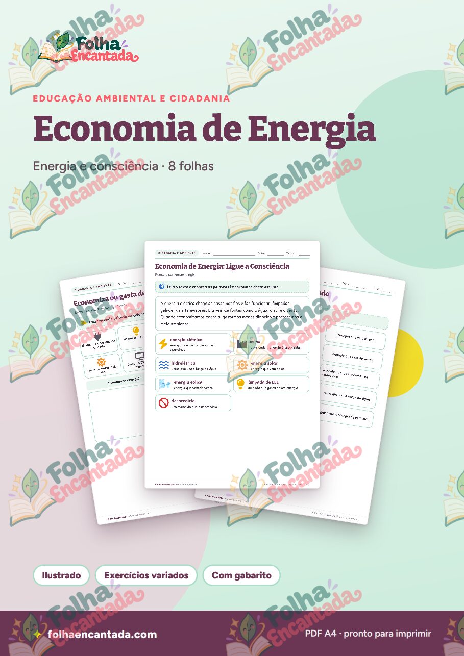 Prévia da página 1 de Economia de Energia: Ligue a Consciência